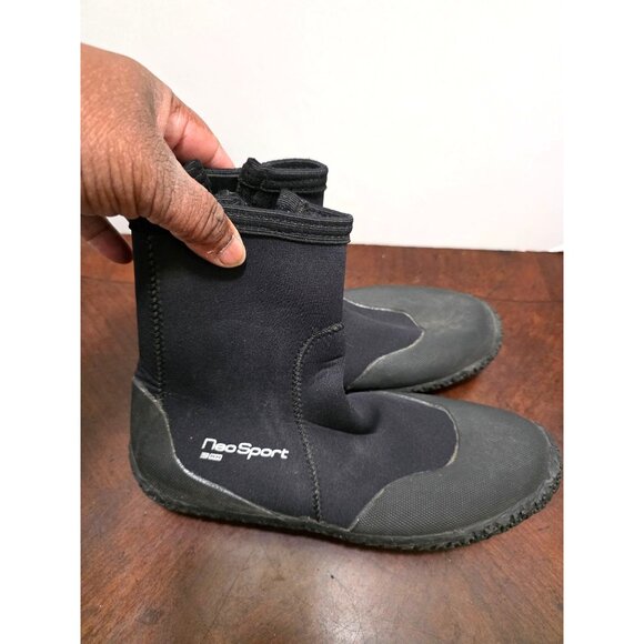 Neo Sport 3MM Neoprene Zippered Dive Ankle Boots For Water Sports Size 10 - Picture 2 of 11